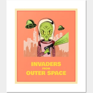 invaders from outer space Posters and Art